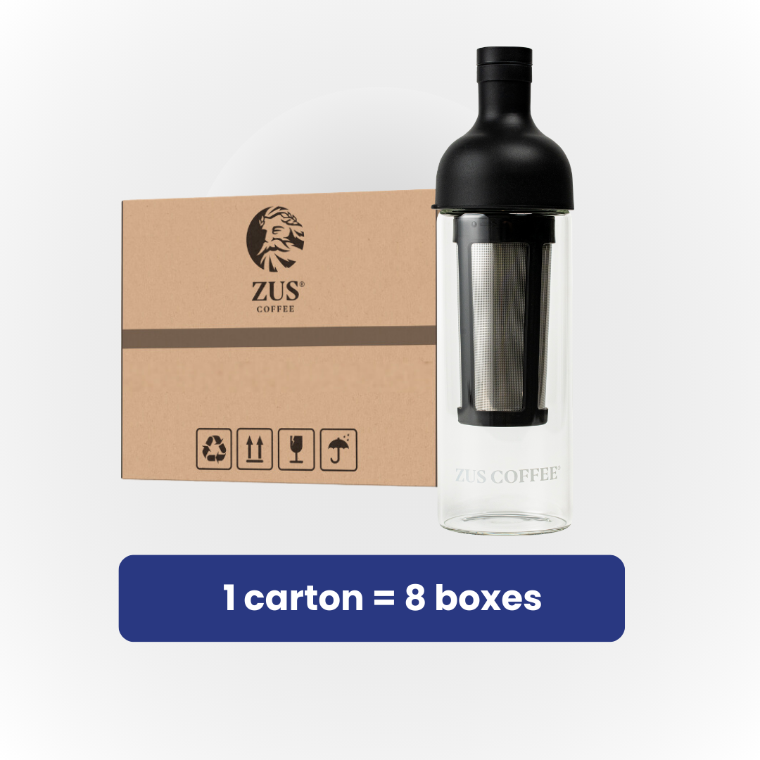 ZUS Cold Brew Bottle 1L - Space Black - 1 carton x 8 boxes