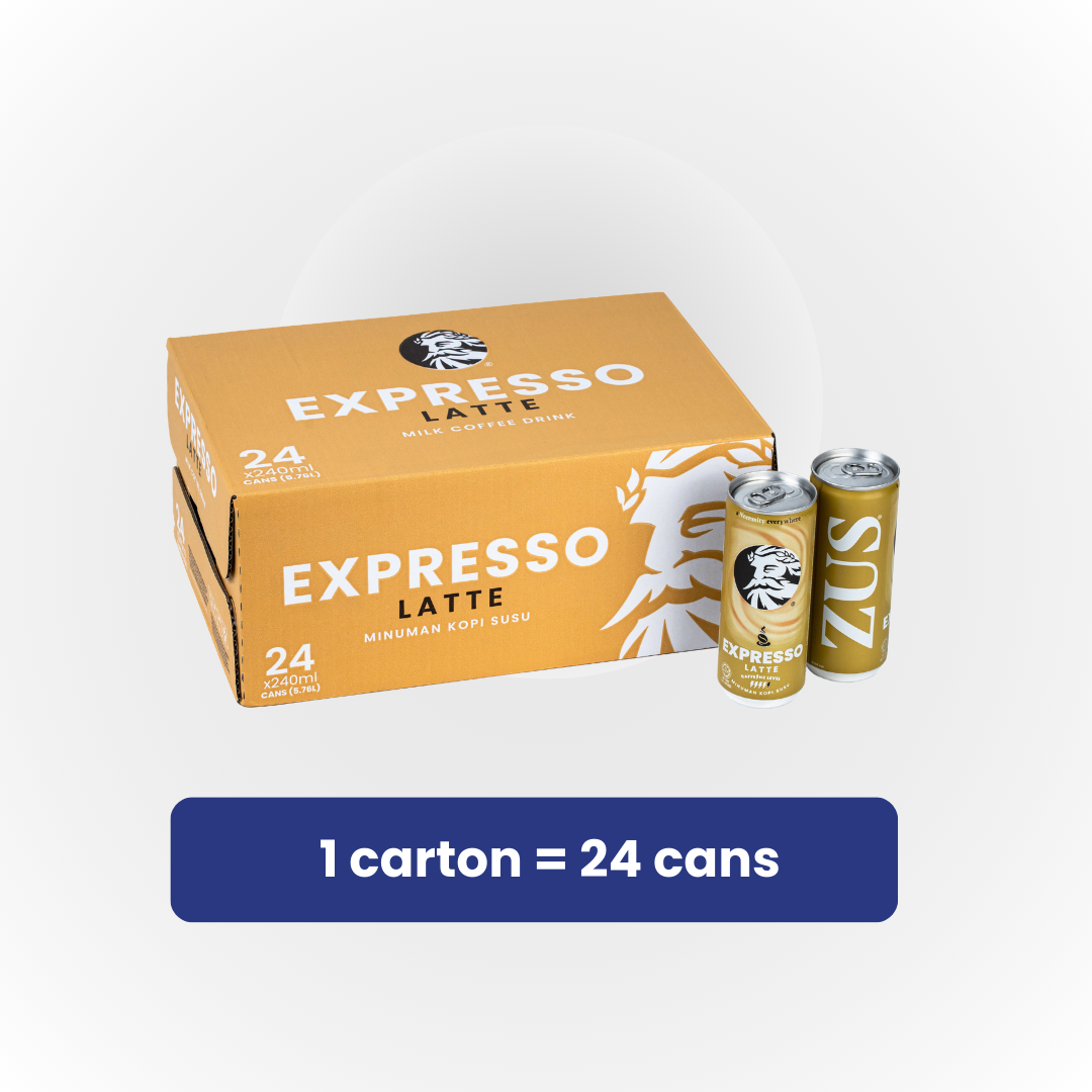 ZUS EXPRESSO - Latte - 240ml - 1 carton x 24 cans