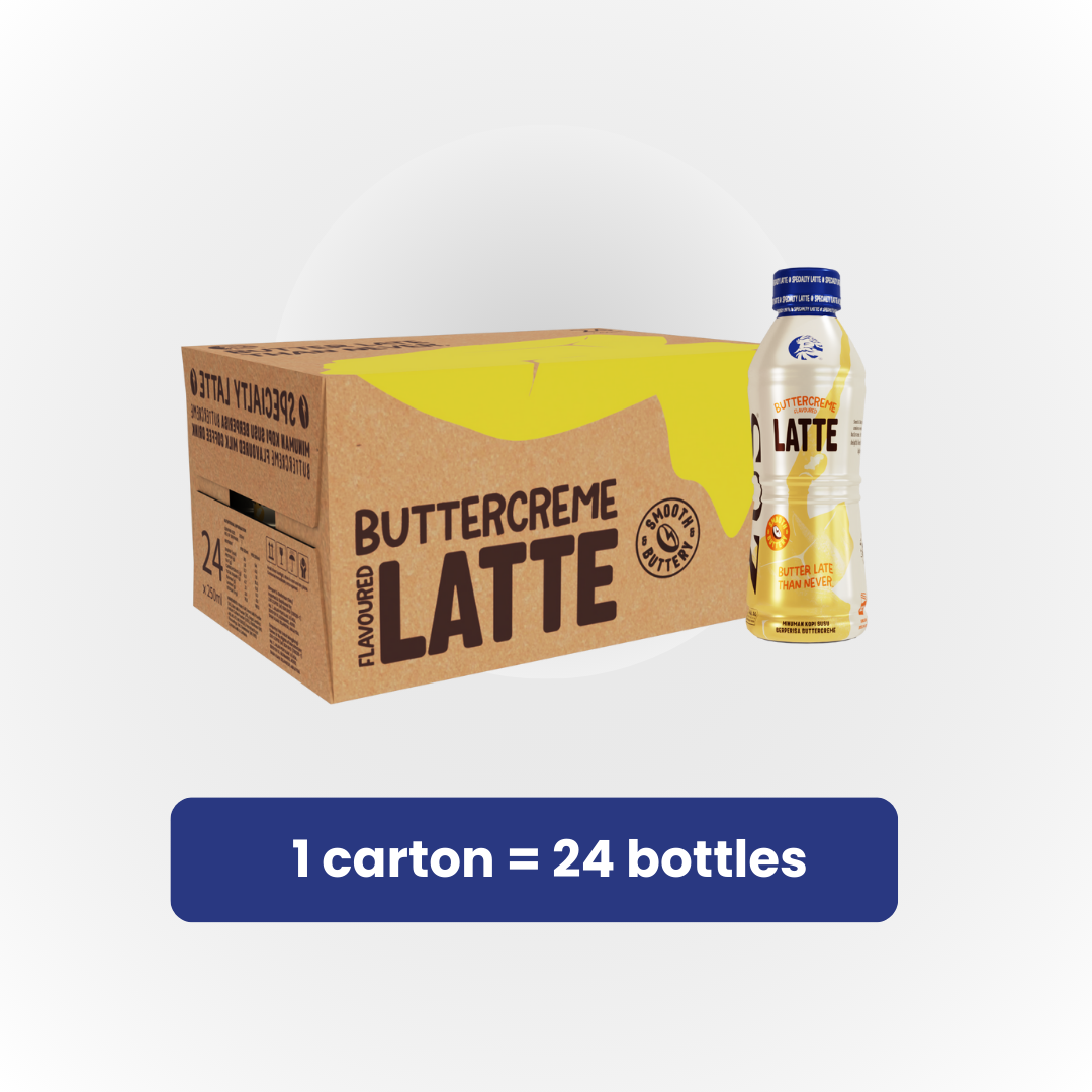 ZUS SPECIALTY LATTE - Buttercreme Latte - 250ml - 1 carton x 24 bottles